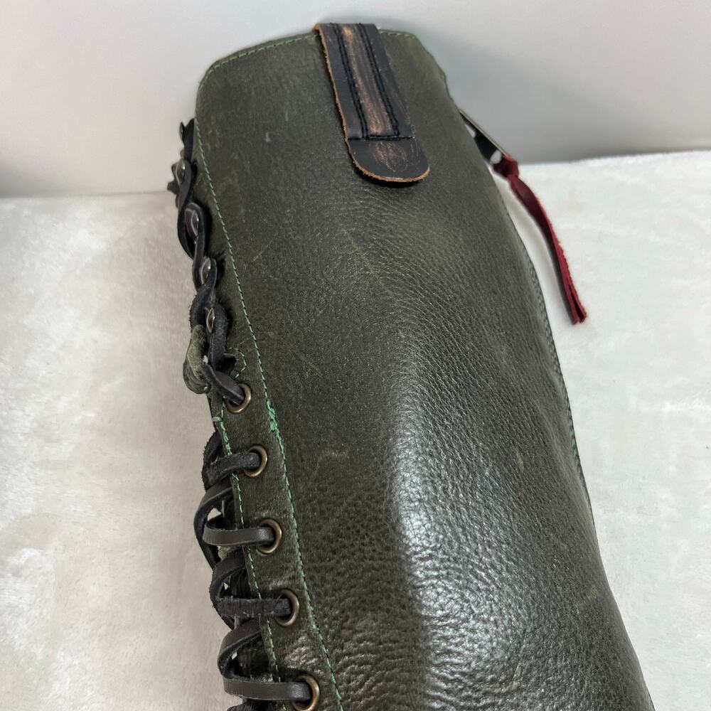 Freebird by Steven Grany Lace Up Boots in Olive - Picture 11 of 17